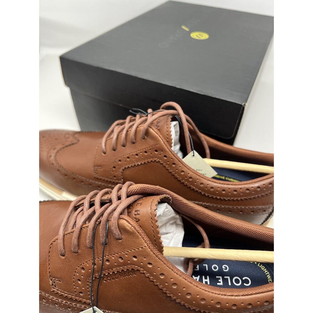 Cole Haan Original Grand Tour Oxford Golf Shoes Wing Tips Mens Size 10.5 C36898 - Picture 12 of 14